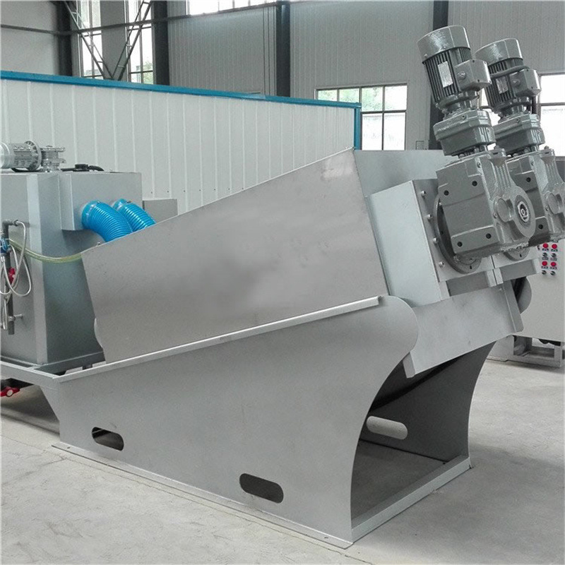 污泥脱水机不锈钢叠螺机 废水回收机固液分离机养殖场粪水处理