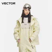 VECTOR лыжный костюм Топ 3L Американский мужской и женский шпон Профессиональный утолщенный ветрозащитный водонепроницаемый теплый лыжный костюм для зимы