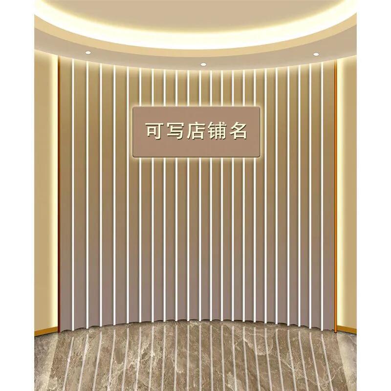 北欧网红直播间背景墙壁纸3d立体服装店拍照主题墙纸轻奢造型壁画