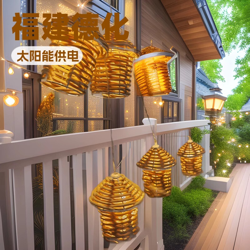 Outdoor Solar Rattan House Decorative Light String Camping Style Hot Sale Home Bedroom Living Room House Lighting Decoration Outdoor Solar Rattan House Decorative Light String Camping Style Hot Sale Home Bedroom Living Room House Lighting Decoration