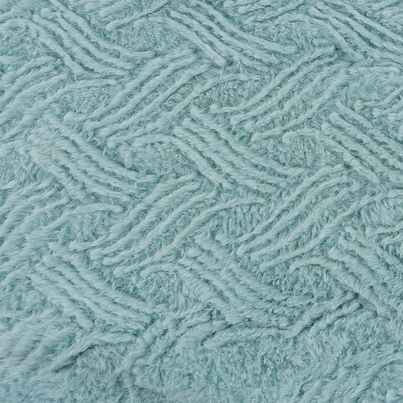 Spot frost color all -poly poly poly poly poly poly poly poly poly poly poem is edited by rabbit hair pressure flower fabrics autumn and winter clothing home spinning sofa pillow shoes and hat fabrics
