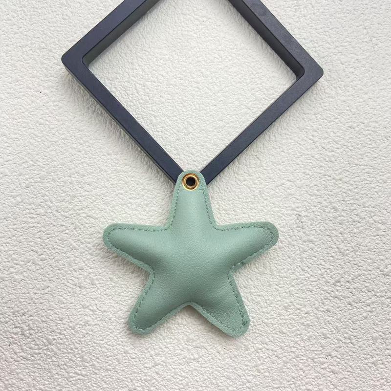 DIY饰品配件 PU皮革立体气泡五角星手机壳包包服饰钥匙扣挂件吊坠|undefined