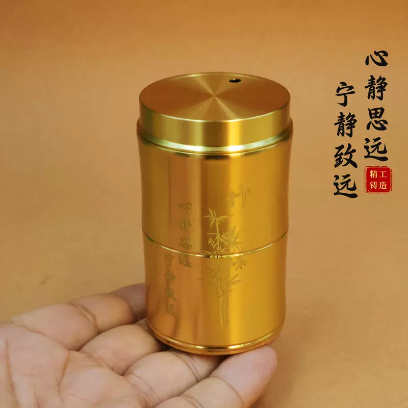 黄铜牙签桶家用便捷式高档牙签罐盒卧室餐厅客厅防尘耐摔牙签罐