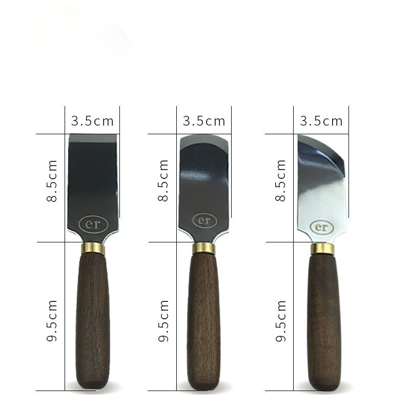 平口斜口圆口皮革裁皮刀DIY切皮刀开料刀修边铲边皮雕削薄刀