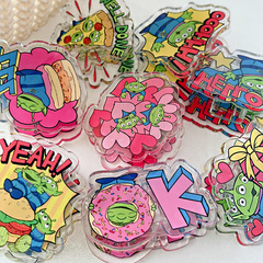 玩具總動員可愛三眼仔文件夾學生收納試卷夾長尾票據夾邊角夾pp夾