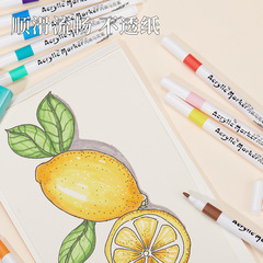 Acrylic marker pen acrylic paint ink 12 colors student graffiti painting children DIY opaque marker pen
