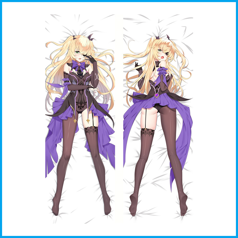 Genshin Impact Fischel Anime Husa pentru Perna - Husa Lungă de Desen, Merchandise 2D ACGN