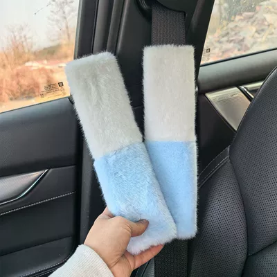 Shoulder Pads, Imitation Wool Car | Seat belt shoulder pad
