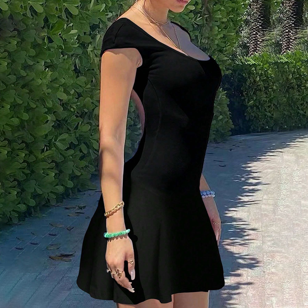 French Style Summer Dress Backless Slim Fit Elegant Design Perfect for Parties and Casual Outings Wholesale