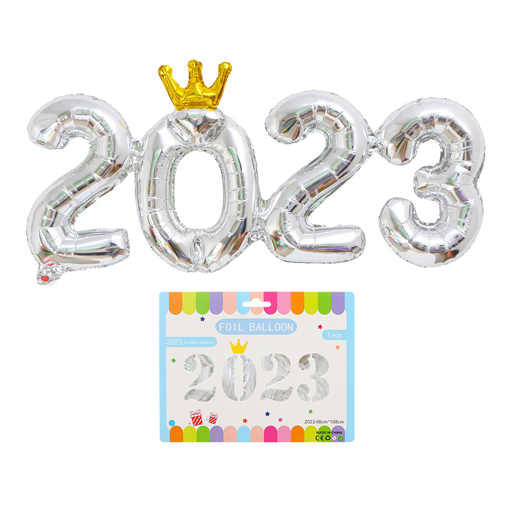 New Year Number Aluminum Film Balloon Party Balloons display picture 1