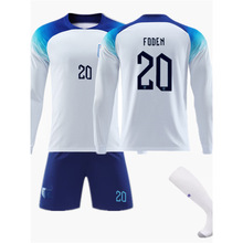 2223英格兰主场9号凯恩球衣 10斯特林19芒特20福登长袖训练足球服