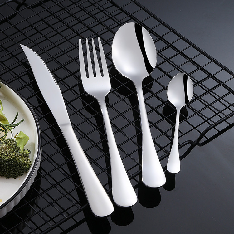 Stainless Steel Long Handle Spoon And Fork For Adults And Kids_voghion.com