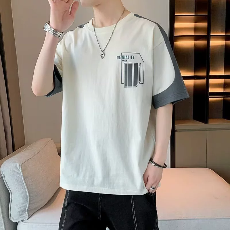 Summer universal breathable short sleeve T-shirt for leisure, loose fit
