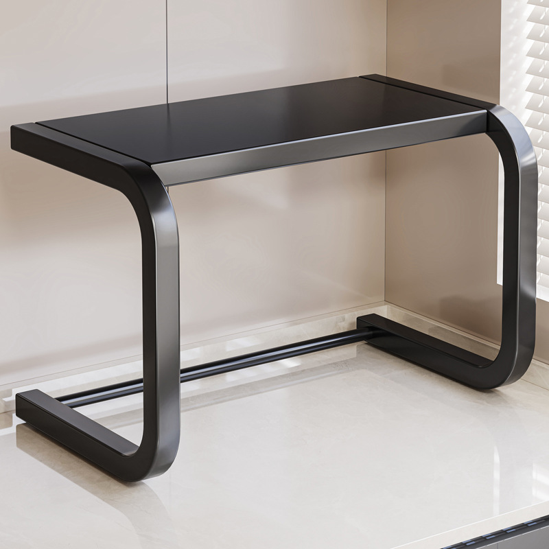 Estante de horno microondas de cocina retráctil Estante de horno de doble capa para el hogar Estante de almacenamiento de olla arrocera de mesa de mesa