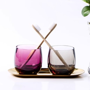 Mouthwash Cup ins Style Internet Famous High-end Hotel Simple Mouthwash Cup Couple Pair PC Household Toothbrush Cup