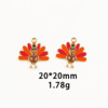 [Thanksgiving accessories] Turkey pumpkin cake mushroom alloy accessories pendant key buckle necklace