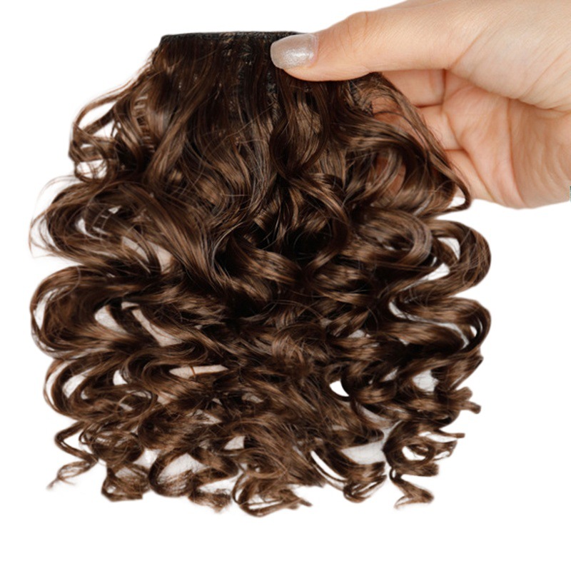 European and American Small Roll Bangs Wig African Curl Short Air Bangs Wig Bangs Wig Pieces
