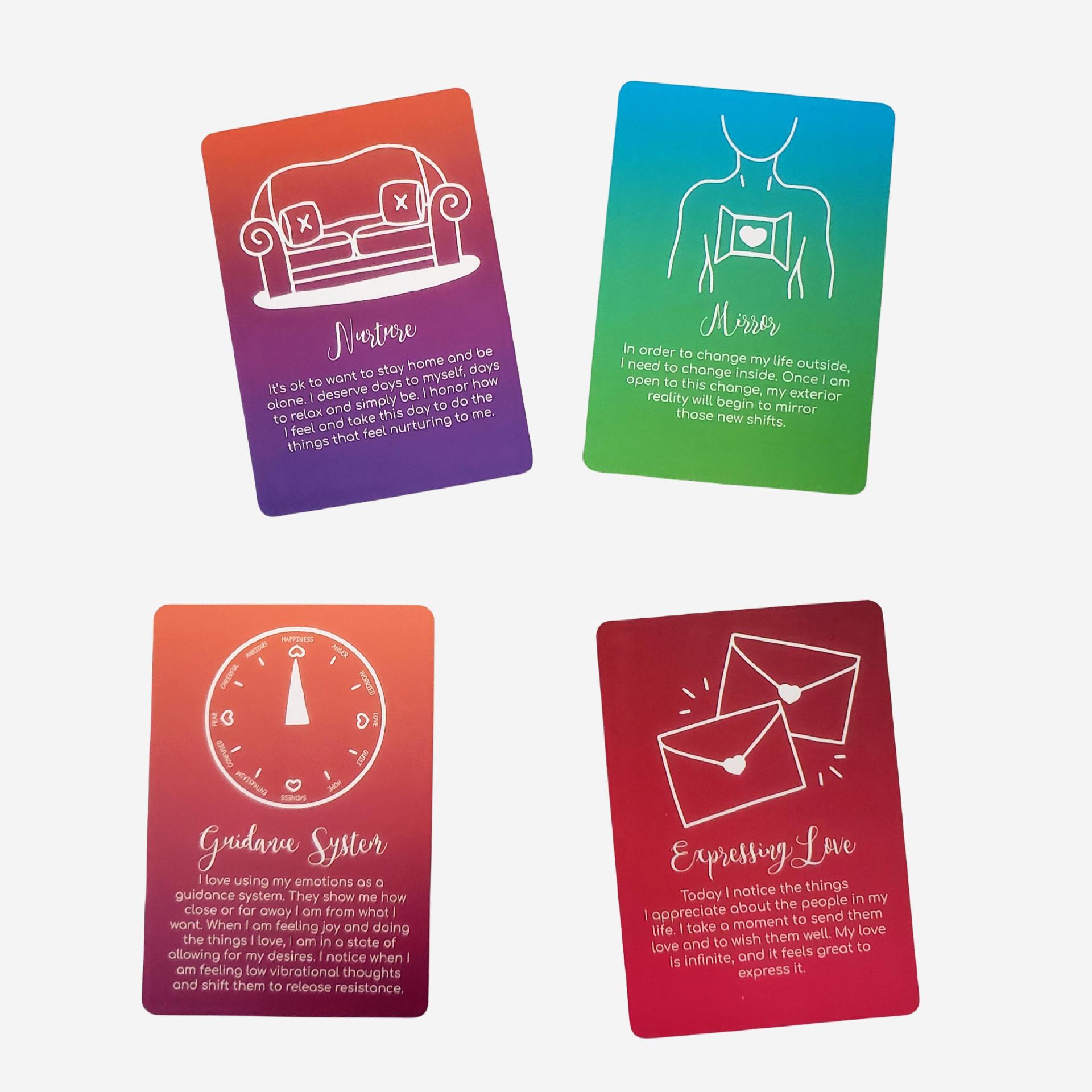 Mindful Messages Oracle Cards Mindfulness Meditation Game Set_voghion.com