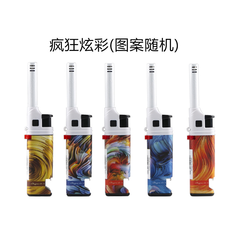 encendedor a prueba de viento mango alargado infláble seguro y duradero encendedor de boca larga vendedor fuera del usuario pistola de encendido multifuncional