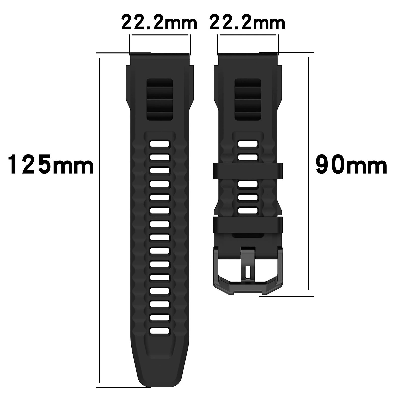 Сменный силиконовый ремешок для Huami/Amazfit T-Rex Ultra, модель Huami A2142, аналог официального