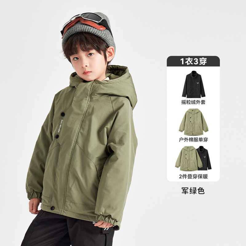 Muchos niños de algodón cortado abrigo colección impermeable otoño y invierno ropa de algodón de invierno para niños mayores