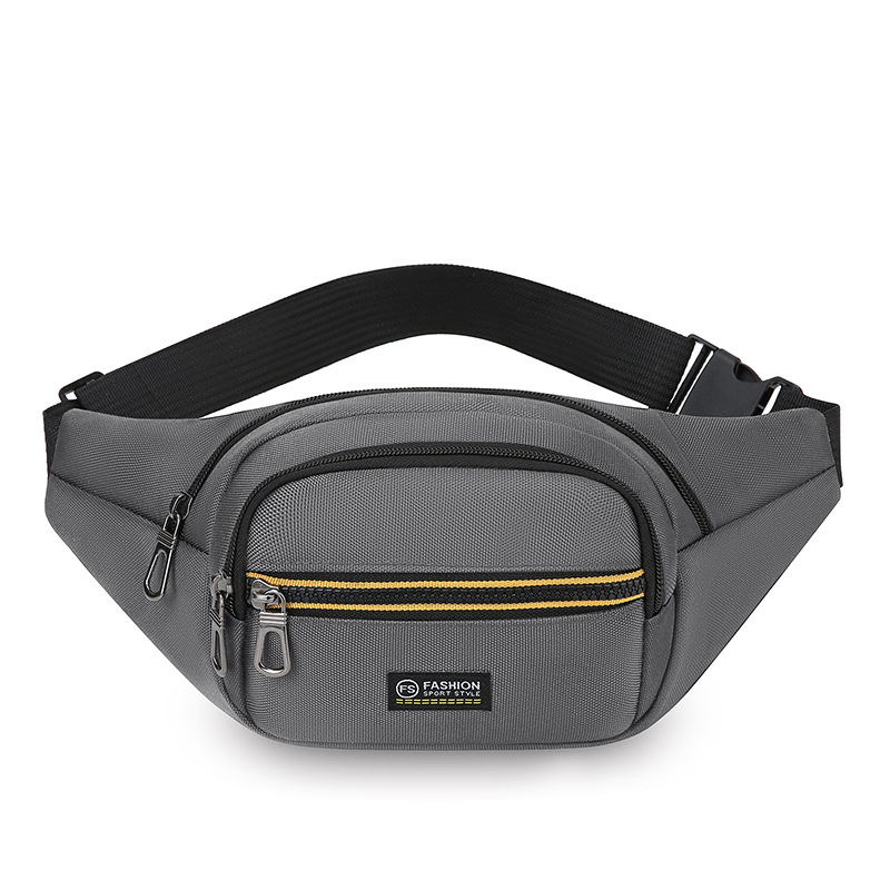 Bolso de pecho para hombre de tela Oxford impermeable para comercio exterior, compartimento múltiple, bolso de teléfono móvil de cambio portátil versátil, riñonera de moda transfronteriza