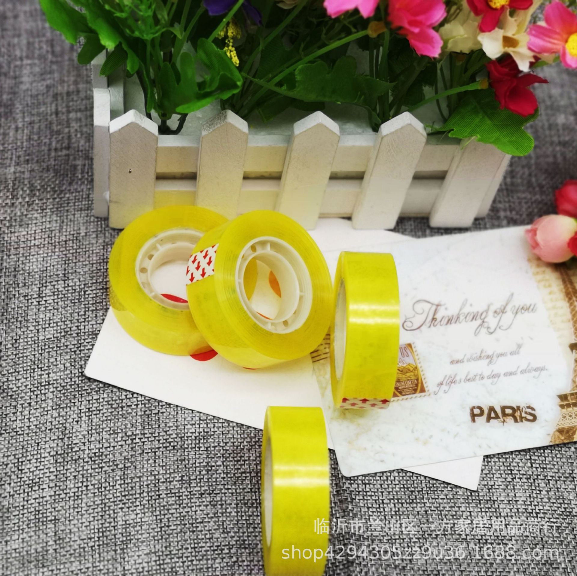 一元加厚透明胶带 办公文具胶带 胶布 一元日用百货