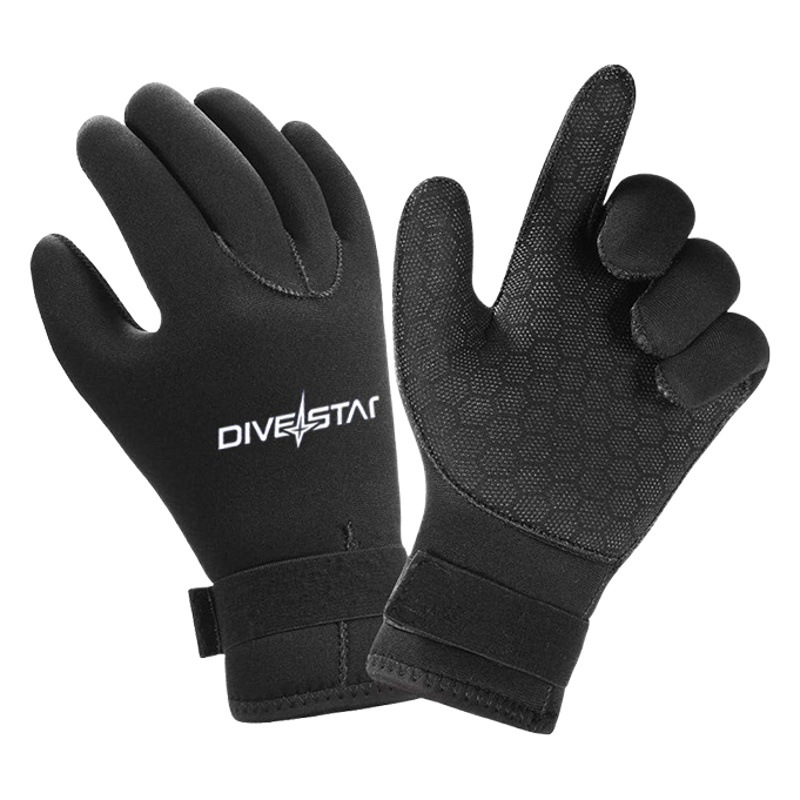 Cross-Border Wholesale 3/5mm Diving Gloves, Anti-Cut, Anti-Stab, Fishing and Catching Fish, Outdoor Warm, Non-Slip, Snorkeling and Surfing Gloves