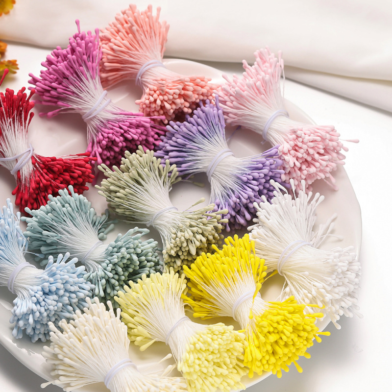 2mm Gypsum Artificial Flower Stamens Matte Flower Core Buds Handmade DIY Antique Style Hairpin Hair Accessories Accessories Material Wholesale