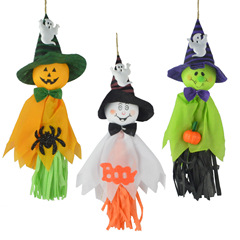 ハロウィーンかかし装飾人形幽霊ストラップお化け祭り道具ホテルバー幼稚園お化け屋敷ストラップ