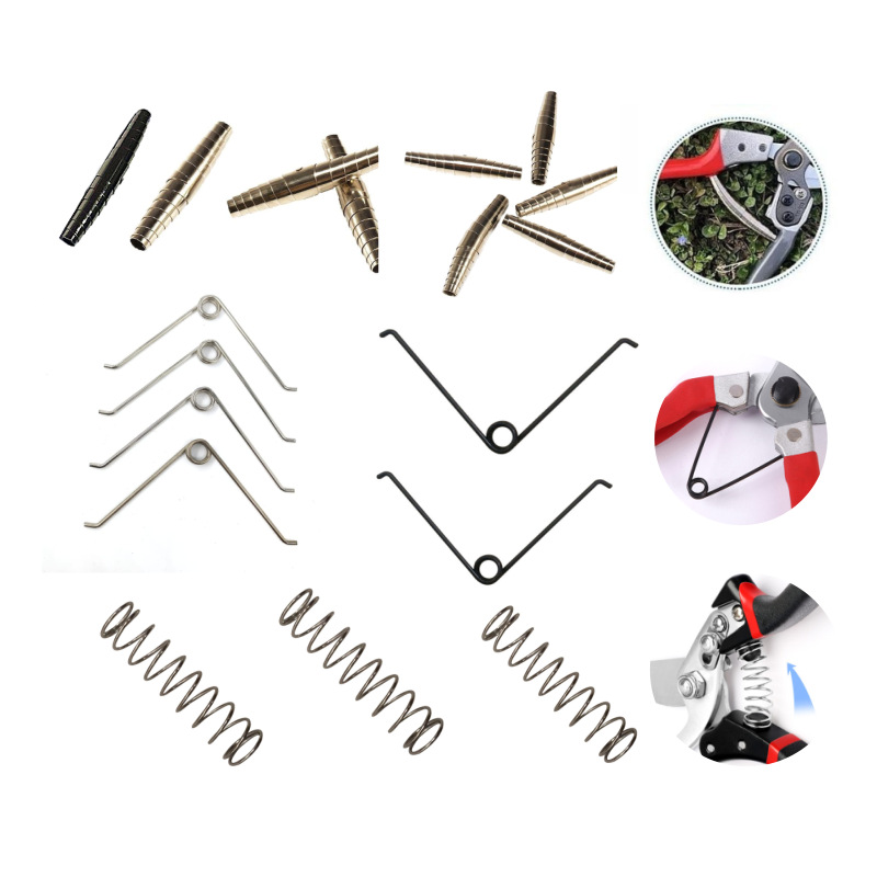 修枝剪弹簧配件铁皮簧钢皮簧蛹簧V型卷簧果枝高碳钢材质