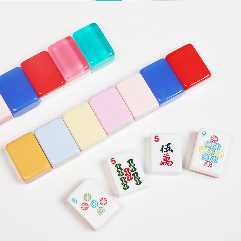 American Mahjong Acrylic American Mahjong Tiles with Four Layers of Color Combination, Custom-Made