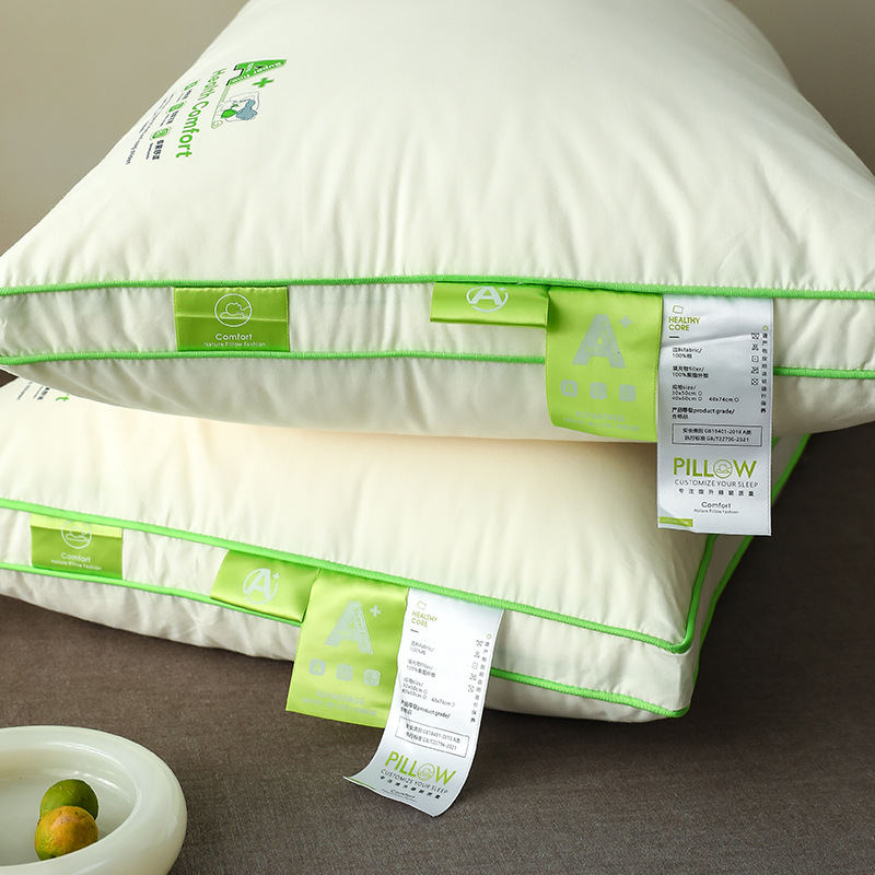 2024 nueva almohada de doble tipo A almohada de hotel de algodón almohada de pareja almohada madre-infantil casera almohada de algodón casal núcleo de almohada