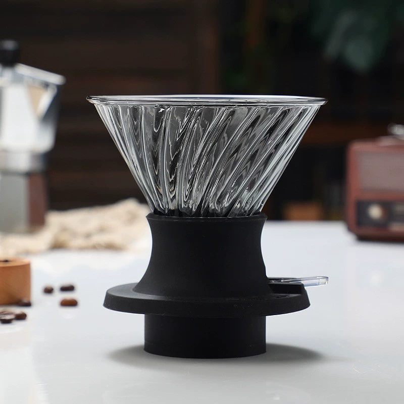 Индивидуальный фильтр для кофейника, умная чашка V60, чашка с фильтром для кофе, набор для кофе ручной работы, набор стеклянных чашек с фильтром