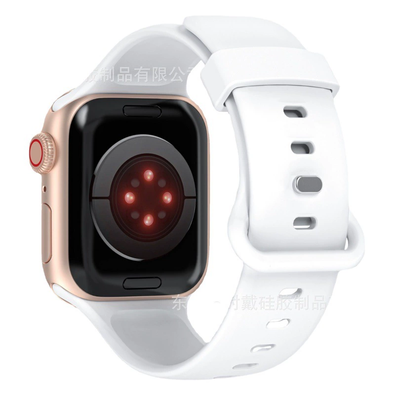 Новый применимый ремешок для Apple поколения 1-8/Ultra в наличии, силиконовый ремешок с одной кнопкой, заднее кольцо