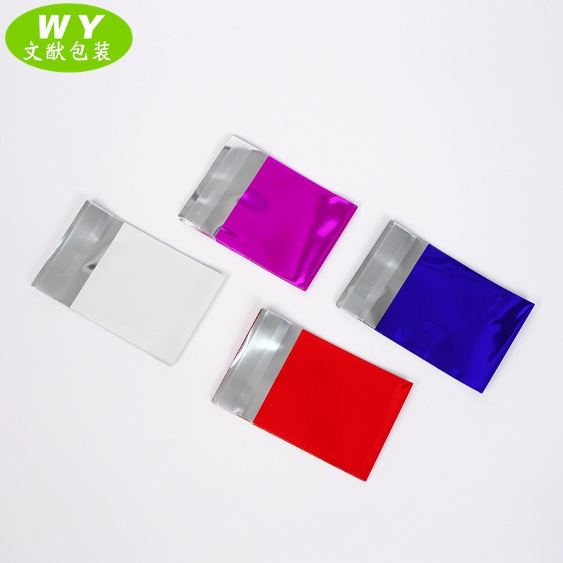 彩色黑色铝箔袋卡通卡袋卡套铝箔自粘袋动漫摆件镀铝袋自封袋