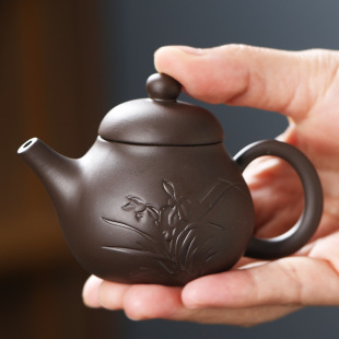 New Zhongda Zisha Palm Pot Tea Pet Appreciator Fingertip Pot Xishi Pot Tea Set Tea Tray Ornaments Can Raise Tea to Play