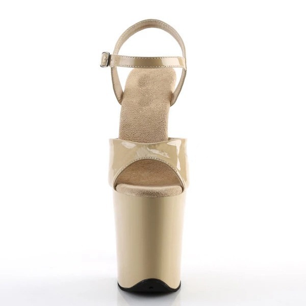 26cm desfile de moda odiar zapatos de tacones altos de color albaricoque rendimiento de escenario modelo antideslizante sandalias resistentes al desgaste