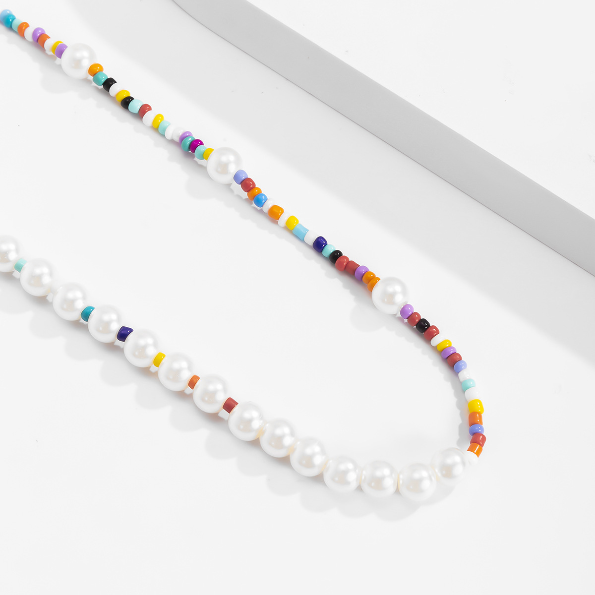 1 Piece Vacation Multicolor Artificial Pearl Seed Bead Beaded Menu0027S Necklace
