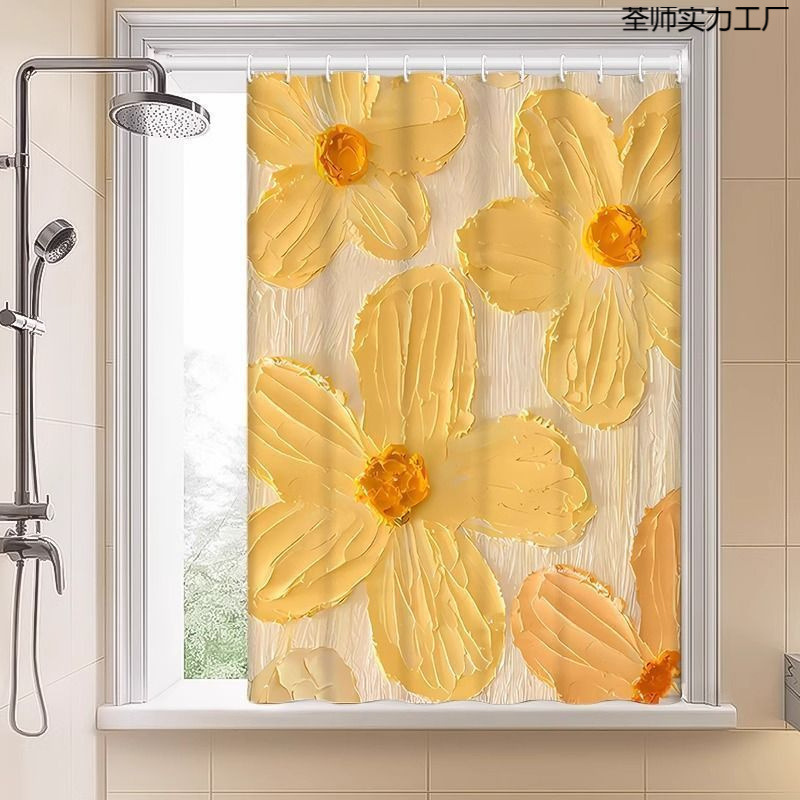 Bathroom Waterproof Curtains, No-Drill Installation, Blackout for Small Windows in Bathroom and Toilet, Light Luxury Bedroom and Kitchen Blinds