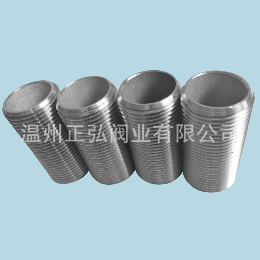 加工生产316不锈钢全牙外丝 6分通牙外丝 DN20外丝管价格