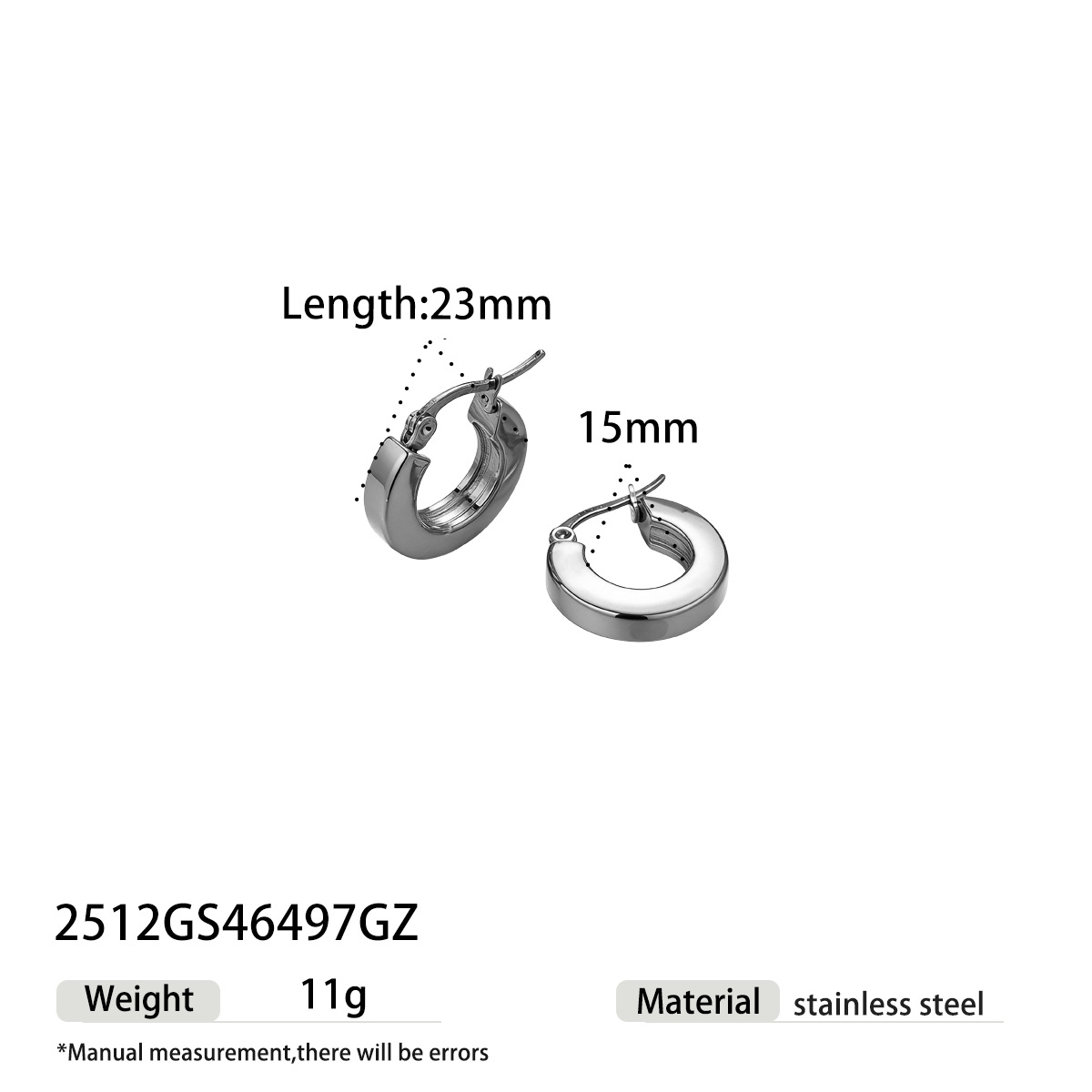 Taina europa y americana de acero inoxidable anillo de acero de titanio 18K diseño chapado en oro simple pernos de orejas joyerías transfronterizas venta caliente