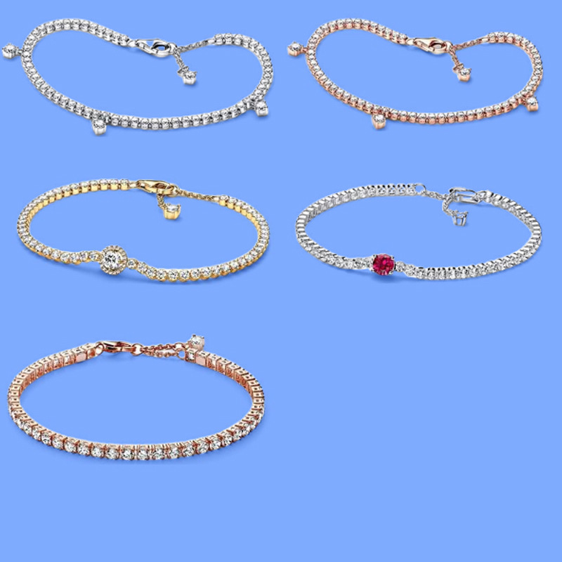 Europe and the United States cross-border supply Panjia bracelet silver plated beaded silver beads diy jewelry stars tennis pull bracelet Europe and the United States cross-border supply Panjia bracelet silver plated beaded silver beads diy jewelry stars tennis pull bracelet