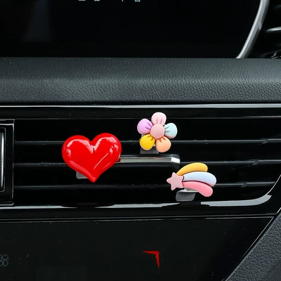 Outlet Decoration Car Perfume Air – Car Perfume Aromatherapy - large-red-hearts-flowers-rainbow