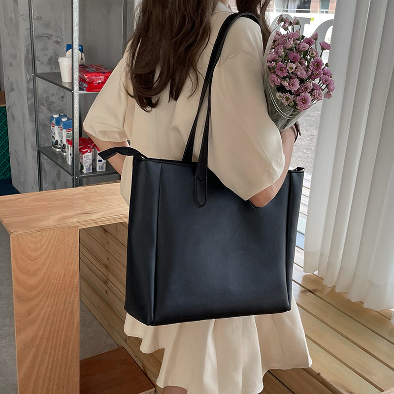 Bolso de Mano Grande de Moda 2025, Estilo Coreano, Simple, Gran Capacidad, Bolso Cruzado para Mujer, Bolso de Hombro Versátil