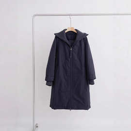 蓬松保暖羊毛针织拼接廓形95鹅绒羽绒服