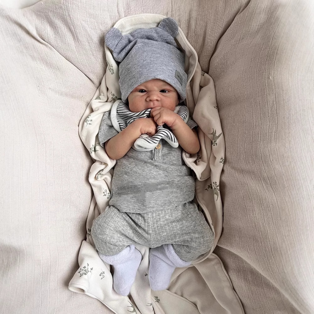 46CM Elijah simulación muñeca hecha a mano exquisito pintado 3D piel transfronteriza e-commerce suministro