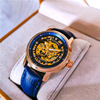 Mechanical fashionable waterproof mechanical watch, fully automatic, simple and elegant design