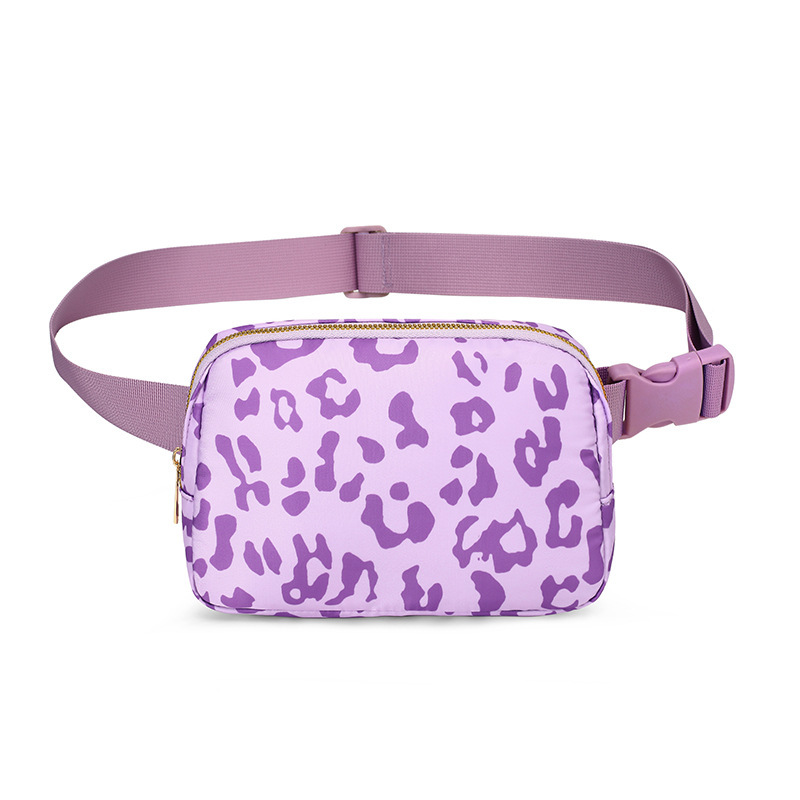 Holiday, Sports Occasion Unisex Classic Style Solid Color Oxford Cloth Waist Bags