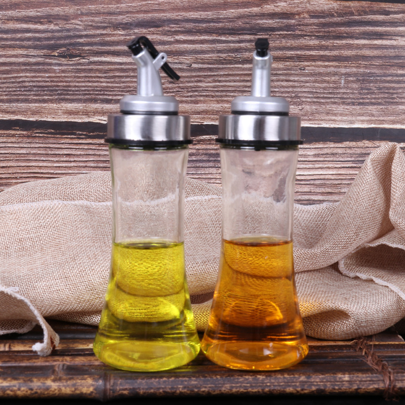 Kitchen Glass Oil Bottle Household Creative Bend Oil Nozzle Oil Bottle Oil Bottle Soy Sauce Vinegar Bottles Wholesale 